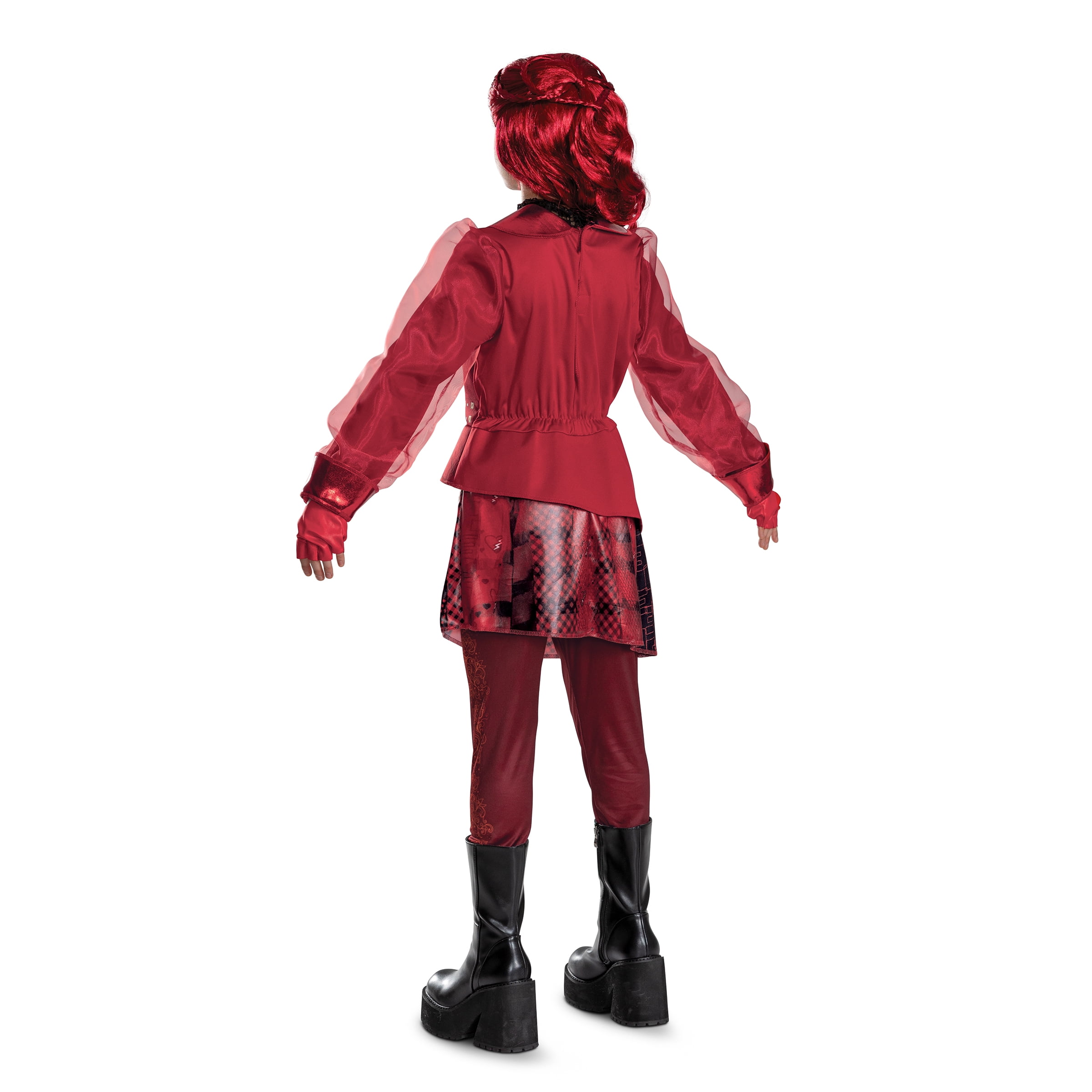 Disney Descendants Wicked Wonderland Red Halloween Costume Wig for Children, by Disguise