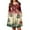 Deep Red, variant on Christmas Dresses for Women Plus Size Women's Gradient Print Casual Spring/Autumn Pocket Round Neck Long Sleeve Dress with Vintage Christmas Print for Holiday Wear,Blue,2XL