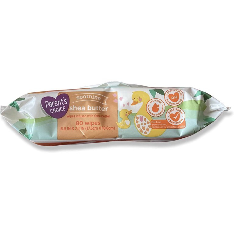 Parent s Choice Baby Wipes 80ct Shea Butter Walmart