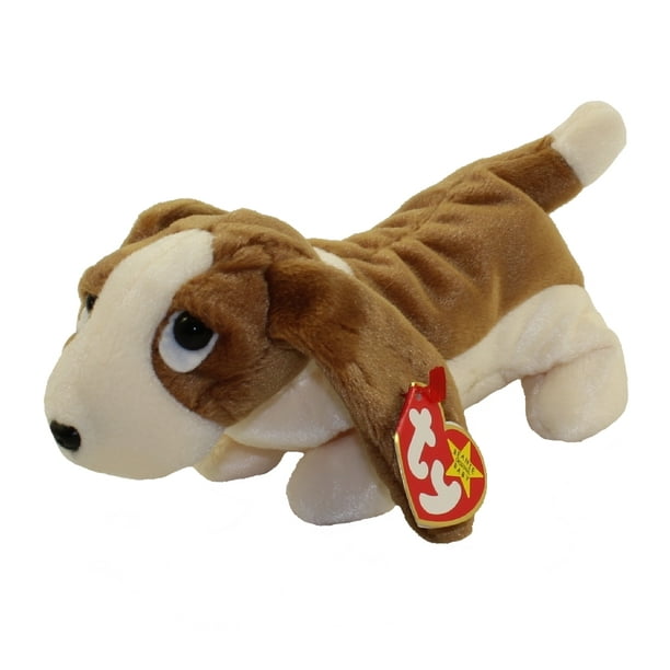 ty beanie babies, tracker the basset hound dog