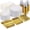 Gold-50 Guests, variant on 176white Plastic Plates Disposable For Wedding Party