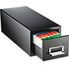 MMF, MMF263F5816SBLA, Card File Drawers, 1 Each, Black