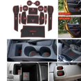 thumbnail image 4 of Scienceny Alfombrillas antideslizantes para coche, alfombrilla con ranura para puerta, Kit de alfombrilla para Qashqai 2016 Vehículos, repuestos y accesorios Mis negro rojo, 4 of 6