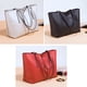 thumbnail image 2 of Bolso negro elegante de PU a la moda, bolso de mano de gran capacidad, bolso de compras duradero, bolso de hombro portátil para mujer y mujer, 2 of 6