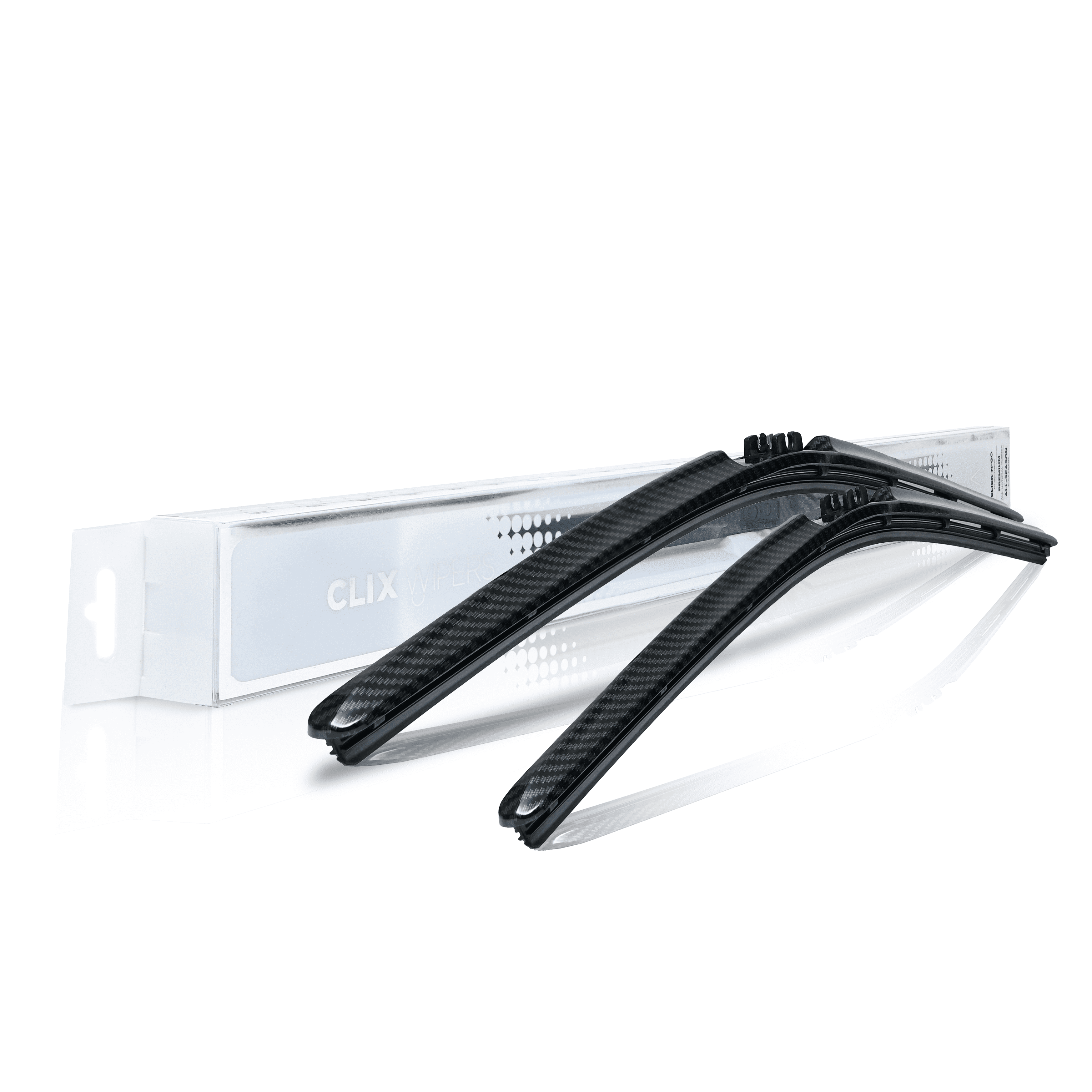 Clix Wipers Black Carbon Fiber Automotive Wiper Blades Universal