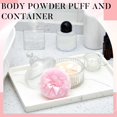 thumbnail image 2 of TAETOE 3 Pcs Large Body Powder Puff and Container Valentine's Day gift Powder Container with Puff Crystal Case Soft Washable Reusable Velour Face Body Glitter Wet Dry Makeup (Classic,Clear), 2 of 7