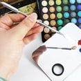 thumbnail image 3 of KAKOWELY stainless rod 2PCS Stainless Steel Mixing Tool Color Modulation Bar Embossing Color Mixing Bar for Foundation Eye Shadow Concealer6.3"X0.39"X0.24", 3 of 4