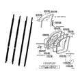 thumbnail image 5 of Door Belt Molding Weatherstrip Outer Window Weatherstrip Molding for 2003-2009 Toyota 4Runner, 5 of 6