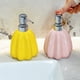 thumbnail image 5 of Dispensador de jabón de cerámica recargable de 380 ml for baño, cocina, botellas con bomba de líquido premium, 5 of 6