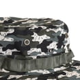 thumbnail image 7 of Eoperou Benny Hat Unisex Flat-top Fasten String Camouflage Print Fisherman Hat Jungle Headwear, 7 of 7