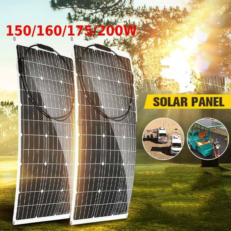 160W Solar Panel Power Module Battery Charging For Off Grid RV US ...