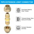 thumbnail image 4 of Uxcell 2pcs Pipe Extension Joint Connector Set for Copper Pipe Dia 1/4" and 3/8", 4 of 8