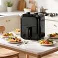 thumbnail image 3 of Air Fryer with 3.5 Qt Basket, Compact Hot Air Cooker for Small Kitchens, Black Countertop, 3 of 10