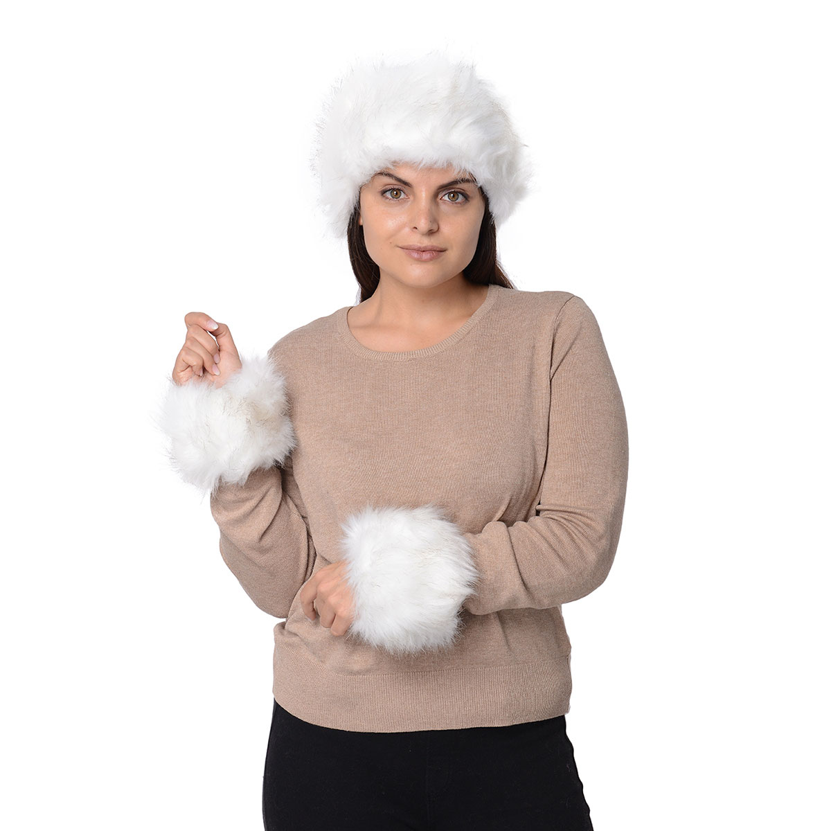 fur ear warmer headband