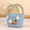 Blue, variant on Sktrjpolfis Easter Rabbit Cotton Storage Basket, 5.9x7in Purple Portable Handbag for Party Outdoor Children Use