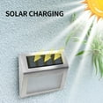 thumbnail image 4 of Oggfader Solar Lights Outdoor Pathway Outdoor Wall Lights Stair Step Lights Stainless Steel Solar Lights Garden Wall Lights Warm White Lights Automatic Open And Close Decorative Lights, 4 of 8