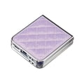 thumbnail image 5 of for Samsung Galaxy Z Flip 6 Case Glitter with Plating Bumper Frame, Bling PU Leather + Hard PC Anti-Scratch Shockproof Lightweight Slim Case for Samsung Galaxy Z Flip 6 Phone Case, Purple, 5 of 10