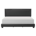 thumbnail image 5 of Willow Nailhead Trim Upholstered King Bed, Black Faux Leather, 5 of 13