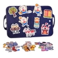 thumbnail image 3 of Tablero de cuentos de fieltro portátil para niños de 1 a 5 años Grils guardería sensorial aprendizaje regalos del Día de San Valentín para figuras cortas, 3 of 8