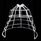 thumbnail image 3 of Enagua de crinolina blanca/negra de 5 aros para vestido de novia Negro, 3 of 4
