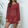 thumbnail image 2 of LYXSSBYX Swimsuit Cover up for Women Women Fashion Bathing Suit Bikini Swimwear Beach Sexy Hollow Swimsuit Smock, 2 of 6