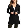 thumbnail image 2 of Ailaofu Women's Summer Solid Color Long Sleeve Zip Up Jacket with Pockets Stylish Outdoor Slit Breathable Sun Protection Clothing, 2 of 5