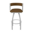 thumbnail image 5 of 861 Artemis 25" Swivel Counter Stool with Anodized Nickel Finish and Canter Thatch Seat and Back, 5 of 5