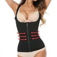 thumbnail image 6 of Women Waist Trainer Corset Zipper Vest Body Shaper Cincher Tank Top with Adjustable Straps, 6 of 6