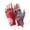 Red-L, variant on 1 Pair Cycling Gloves Nylon Fabric With Sweat Wicking Technology Ergonomic Mitts For Long Distances