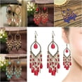 thumbnail image 3 of QQTDFG Yellow Gold Filled Long Tassel Crystal Earrings Women Drop Dangle Jewelry Gift-#2, 3 of 5
