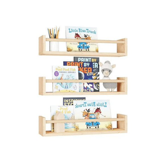 Estantes Para Guardería Estantes Flotantes Para Pared 3pcs Xtellar beige