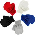 thumbnail image 1 of wonima44 Boao 5 Pairs Kids Mittens Toddler Stretch Full Finger Knitted Gloves Winter Warm Gloves for Boys and Girls Supplies, 1 of 1