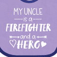 thumbnail image 4 of Inktastic My Uncle is a Firefighter and a Hero Boys or Girls Baby Bib, 4 of 4