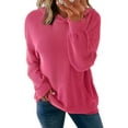 thumbnail image 6 of Charmo Women's Stripled Printed Hoodies Long Sleeve Fall Pullover Sweatshirts, 6 of 8