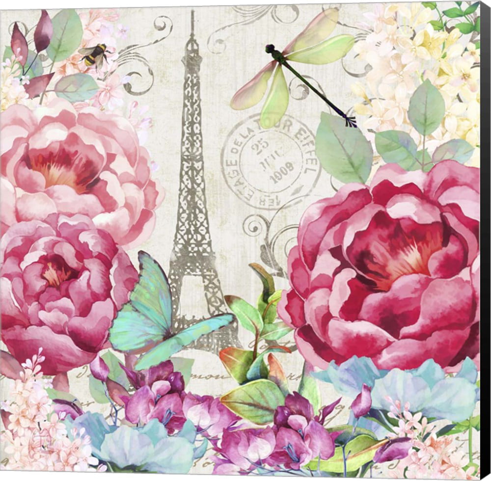 Paris Flower Market I by Tina Lavoie, Canvas Wall Art   Walmart.com