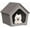 Coffee, variant on FICARTS Gable - Roof Coffee Resin Weatherproof Pet House - Indoor & Outdoor, Ventilated, Easy Clean/Assemble, Ideal for Small Dogs