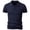 Navy-top, variant on Hfnxid Big and Tall Mens Golf Shirts Slim Fit Work Short Sleeve Button Up Business Tops Summer Lightweight Classic Top Gray L