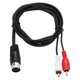 thumbnail image 1 of Cable S Video Uxcell de 5ft, Adaptador Convertidor de 5 Pin S-Video Macho a 3 RCA Macho para Receptor de TV Monitor, 1 of 5