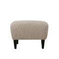 thumbnail image 6 of GDF Studio Gerald Contemporary Boucle Upholstered Club Chair and Ottoman Set, Stone and Matte Black, 6 of 11
