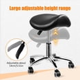 thumbnail image 6 of XIANERS Adjustable Saddle Stool Ergonomic Rolling Saddle Chair Large Load Bearing Swivel Rolling Stool Chair for Clinic Living Room Salon Kitchen Work Area in style, 6 of 9