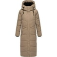 thumbnail image 4 of Marikoo Women's Extra-Long Quilted Winter Jacket - Detachable Hood - Calf-Length - Hingucker XIV, 4 of 6