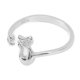 thumbnail image 4 of Anillo abierto con forma de gato, ajustable, ligero, bonito y moderno, para mujer, para fiestas diarias, 4 of 10
