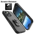 thumbnail image 5 of iPhone 15 Pro Max Case, 2 in 1 Phone Case for iPhone 15 Pro Max 6.7", Takfox Rubber & Rugged Shockproof Protection Heavy Duty with Ring Stand Kickstand Cover,Black, 5 of 12
