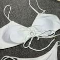 thumbnail image 4 of Conjuntos de bikini Prolriy para mujer, traje de baño para mujer, ropa de playa, moda de baño de verano dividido, trajes de baño estampados, conjunto de tankinis, trajes de baño para mujer, blanco L, 4 of 5