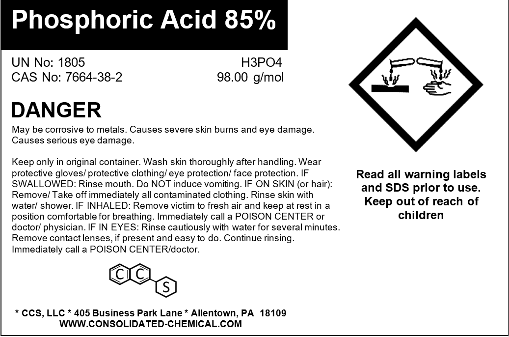 Premium Phosphoric Acid 85% - High Purity Industrial Grade - Multi-Purpose Use for Cleaning, Etching, Rust Removal, and More - 1000mL (32 Fl Oz)