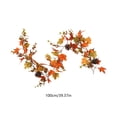 thumbnail image 4 of Maple Pumpkin Pinecone Vine Garland with Realistic Foliage Autumn Harvest Decor Piece for Entryway Fireplace Wall Mantel Seasonal Celebration Door Hanging, 4 of 6