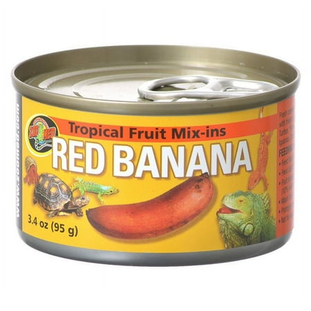 Zoo Med Tropical Fruit Mix-Ins Red Banana for Reptiles and Turtles [Reptile Iguana Food, Reptile Tortoise Food, Reptile Supplies] 3.4 oz