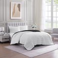 thumbnail image 2 of Casa Platino Bed Comforter Queen Size - Pre-Washed Quilted Blanket - Lightweight Queen Size Comforter - All Season Queen Comforter - Reversible Down Alternative Comforter Queen Size - Polka Black Dot, 2 of 7