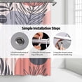thumbnail image 5 of Botanical Shower Curtain Abstract Tropical Plants Leaf Shower Curtain Boho Boy Girl Bathroom Art Decor Curtain Geometric Tub Decoration Curtain 180x20, 5 of 5