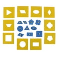 thumbnail image 2 of Esquirla Wooden Montessori Maths Geometric Figure Shaped Peg Puzzles Learning Toy - Yellow, as described, 2 of 8